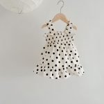 【66-100cm】ロンパースorワンピース ドット プリンセス 姉妹服 - 画像 (9)