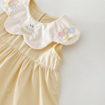 【73-100cm】ワンピース ベビー 折り襟 ノースリープ - 画像 (8)