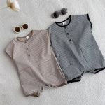 【66-90cm】ロンパース ギンガム チェック ノースリーブ - 画像 (11)