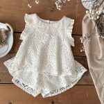 【73-100cm】セットアップ ベビー レース 透かし編み - 画像 (11)