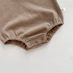 【66-90cm】ロンパース ベビー くま柄 リブラウンドネック - 画像 (12)