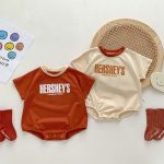 【66-90cm】ロンパース ベビー アルファベットプリント - 画像 (2)