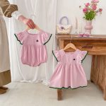 【66-110cm】フリルロンパースorワンピース 姉妹服 - 画像 (8)