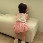 【66-90cm】セットアップ ベビー ボーダー キャミソール＆ショートパンツ - 画像 (10)