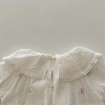 【66-90cm】ロンパース ベビー チェック フラワーラッフルカラー - 画像 (12)