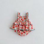 【66-90cm】ロンパース ベビー ワンピース風 蝶結び ハート - 画像 (7)