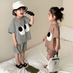 【80-150cm】セットアップ キッズ服 韓国風 カジュアル アイズ - 画像 (3)