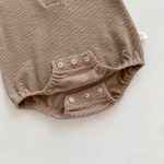 【66-90cm】ロンパース ベビー くま柄 リブラウンドネック - 画像 (13)