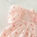【66-90cm】ロンパース ベビー おしゃれ 総柄フラワー - 画像 (9)