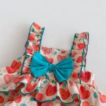【66-90cm】ロンパース ベビー ワンピース風 蝶結び ハート - 画像 (8)