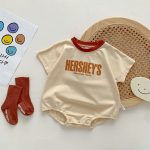 【66-90cm】ロンパース ベビー アルファベットプリント - 画像 (5)