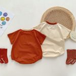 【66-90cm】ロンパース ベビー アルファベットプリント - 画像 (15)