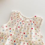 【73-120cm】セットアップ ベビー 女の子 ハート ノースリーブ - 画像 (9)