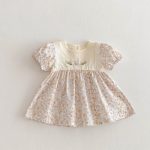 【73-110cm】ワンピース ベビー おしゃれ 花柄 - 画像 (6)