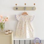 【90-140cm】ワンピース 女の子 フリル カラードット - 画像 (5)