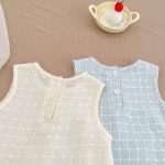 【73-120cm】セットアップ チェック ベスト＆ブルマ - 画像 (11)