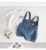 【73-100cm】セットアップ ベビー シャツ＆サロペット おしゃれ - 画像 (16)