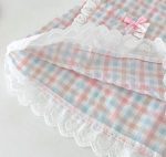 【73-100cm】ワンピース ベビー ノースリーブ チェック うさぎ - 画像 (10)