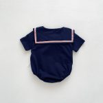 【66-90cm】ロンパース ベビー 蝶結び付き ポロシャツ - 画像 (8)