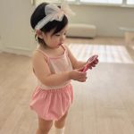 【66-90cm】セットアップ ベビー ボーダー キャミソール＆ショートパンツ - 画像 (12)