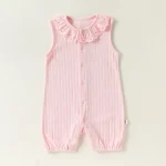 【66-90cm】ロンパース ベビー ノースリーブ ナチュラル - 画像 (6)