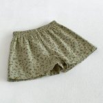 【73-120cm】セットアップ ベビー 小花柄 総柄グリーン - 画像 (14)
