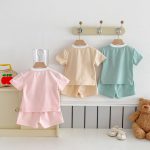 【80-130cm】セットアップ キッズ服 ハート くま柄 - 画像 (6)