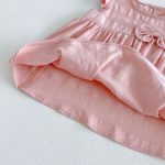 【73-120cm】ワンピース ベビー 女の子 フリルスリーブ 蝶結び - 画像 (13)