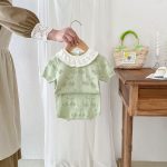 【66-100cm】セットアップ フリル ニット ナチュラル - 画像 (7)