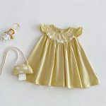 【73-120cm】ワンピース ベビー フリル キノコ かわいい - 画像 (5)