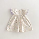 【90-140cm】ワンピース 女の子 フリル カラードット - 画像 (7)