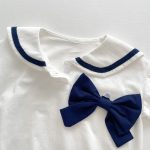 【66-90cm】ロンパース ベビー 蝶結び付き ポロシャツ - 画像 (13)