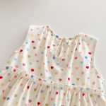 【73-120cm】セットアップ ベビー 女の子 ハート ノースリーブ - 画像 (13)