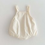 【66-90cm】サロペットロンパース 刺しゅう入り 動物柄 - 画像 (6)