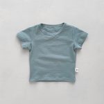 【73-100cm】半袖Tシャツ 肌触り 優しい 無地ORボーダー柄 - 画像 (14)