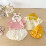 【BABY&KID】可愛いウサギ/アヒルセットアップ - 画像 (7)