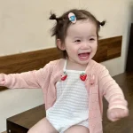 【73-130cm】カーディガン ベビー 女の子 動物柄 通気性 - 画像 (5)