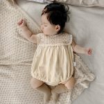 【66-90cm】ロンパース レース切り替え ノースリーブ - 画像 (10)