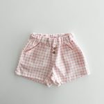 【80-130cm】ショートパンツ チェック 履きやすい ボトムス - 画像 (15)