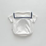【66-90cm】ロンパース ベビー 蝶結び付き ポロシャツ - 画像 (6)
