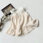 【73-100cm】ワンピース ダブルガーゼ レース ノースリーブ - 画像 (11)