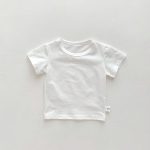 【73-100cm】半袖Tシャツ 肌触り 優しい 無地ORボーダー柄 - 画像 (15)