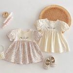【73-110cm】ワンピース ベビー おしゃれ 花柄 - 画像 (4)