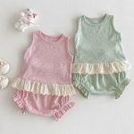 【66-100cm】セットアップ ベビー ノースリーブ かわいい - 画像 (2)