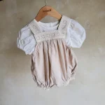 【66-100cm】シャツ or ロンパース ベビー パフスリーブ - 画像 (15)