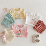 【73-120cm】半袖Ｔシャツ ベビー フリル襟 カートゥーン - 画像 (12)
