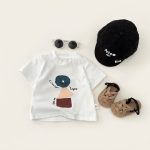 【73-120cm】Tシャツ スマイル カジュアル トップス - 画像 (4)