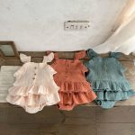 【66-100cm】セットアップ  ベビー キャミ ナチュラル - 画像 (9)