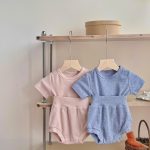 【66-100cm】セットアップ 可愛い リブ サマー - 画像 (5)