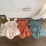 【66-100cm】セットアップ  ベビー キャミ ナチュラル - 画像 (10)